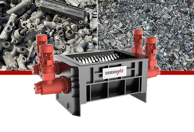 ENERPAT Fabricante de trituradora de aluminio de cuatro ejes MSC-E1900