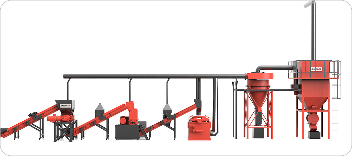 Línea de reciclaje de residuos electrónicos