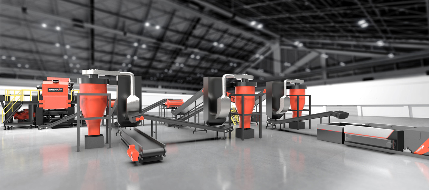 Línea de reciclaje de electrodomésticos