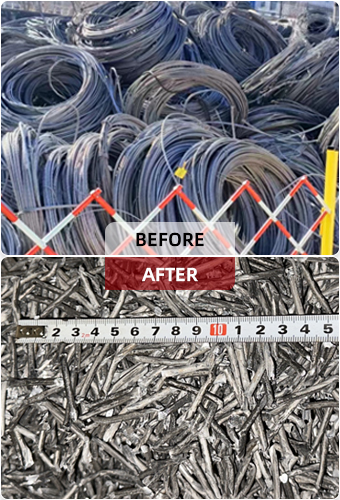 M&aacute;quina trituradora de cables ACSR