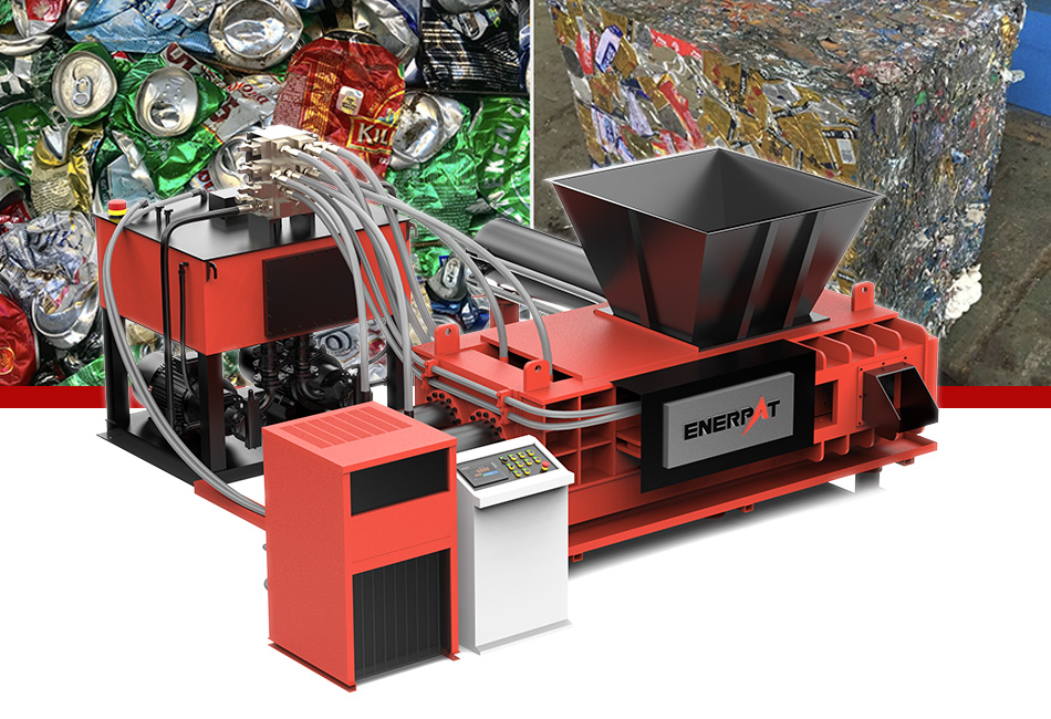 Empacadora de metal autom&aacute;tica estilo tolva de alto rendimiento