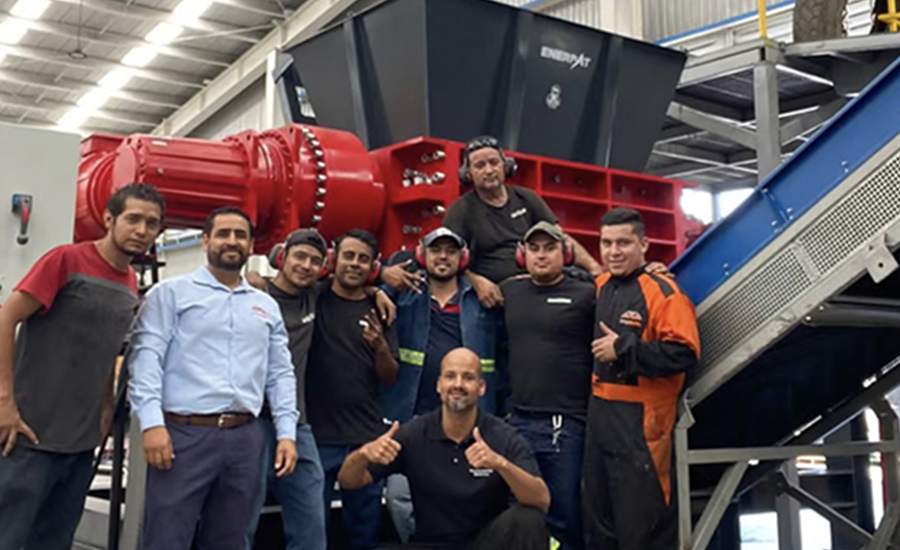 trituradora de aluminio de doble eje