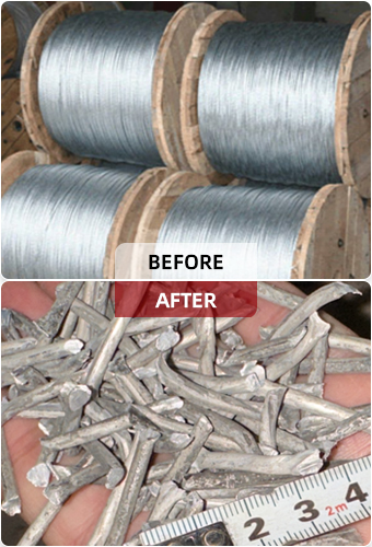 M&aacute;quina trituradora de cables ACSR