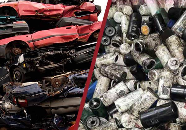 Materiales manipulados por trituradoras de metales pesados