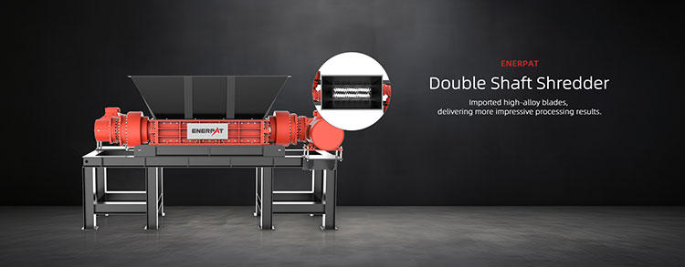 trituradora de dos ejes