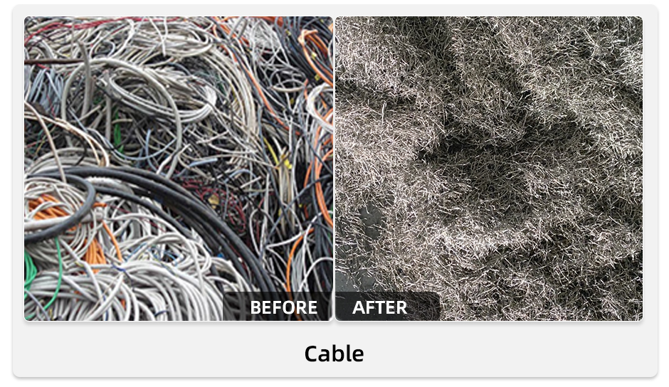 trituradora de un solo eje