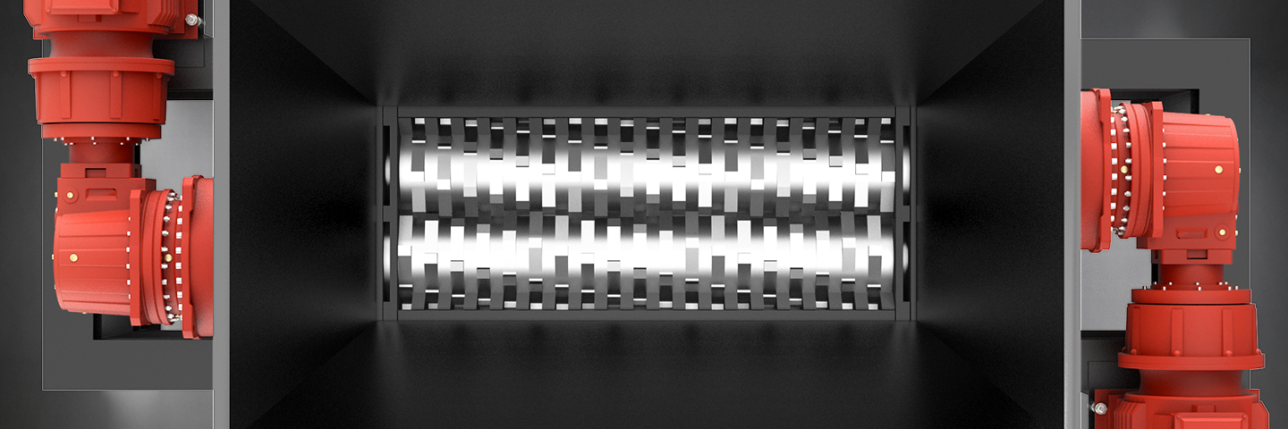 trituradora de doble eje