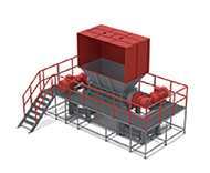 Trituradora de doble eje