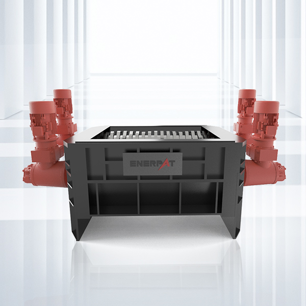 Trituradora de cuatro ejes