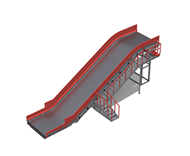 Transportador de alimentación de cadena de acero