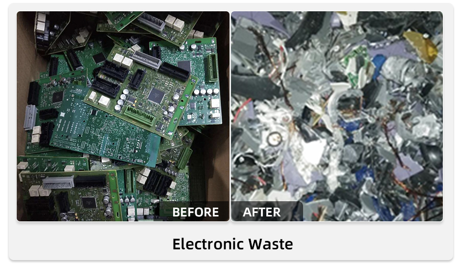 Trituradora de cuatro ejes